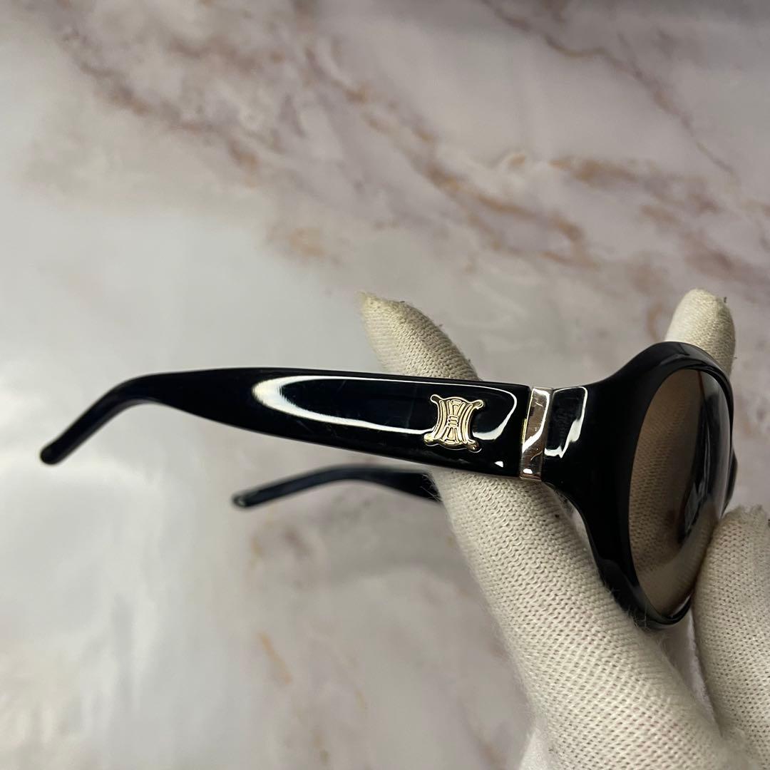 celine セリーヌ トリオンフ オーバル Y2K サングラス ケース付き