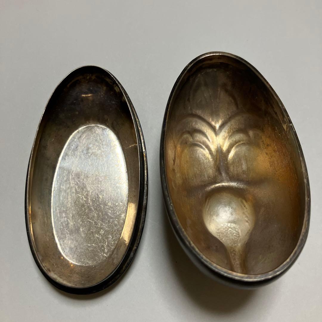 純銀 ボンボニエール　鶴