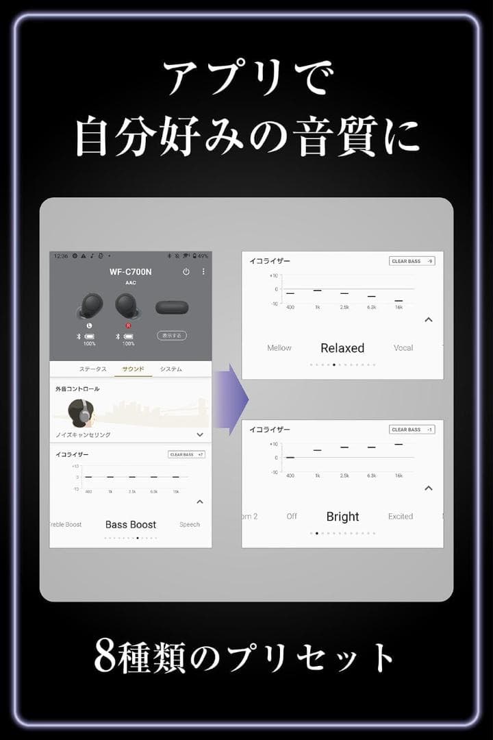 ソニー(SONY) 完全ワイヤレスイヤホン WF-C700N