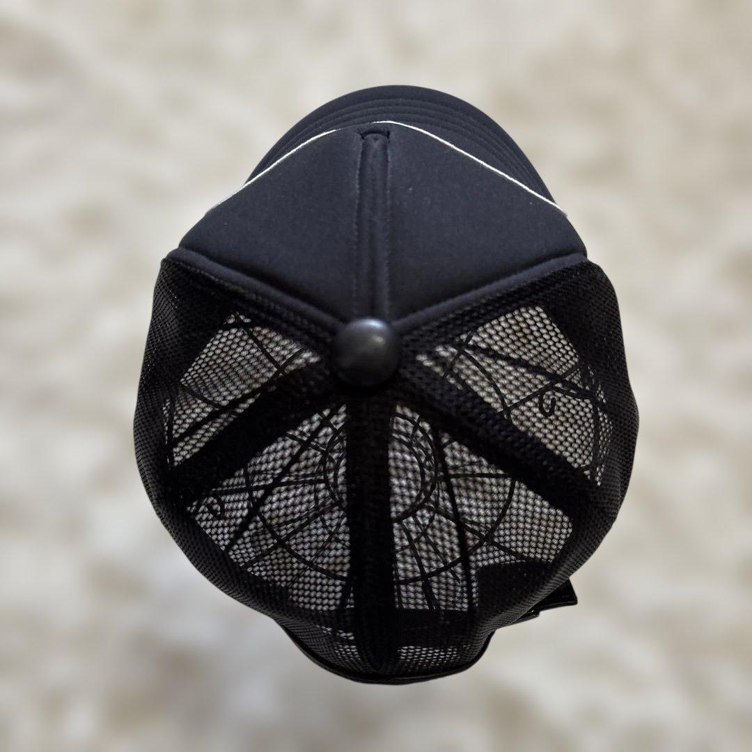 新品未使用！ロイヤルオーダー　レザー　キャップ　メッシュ　黒　入手困難　F