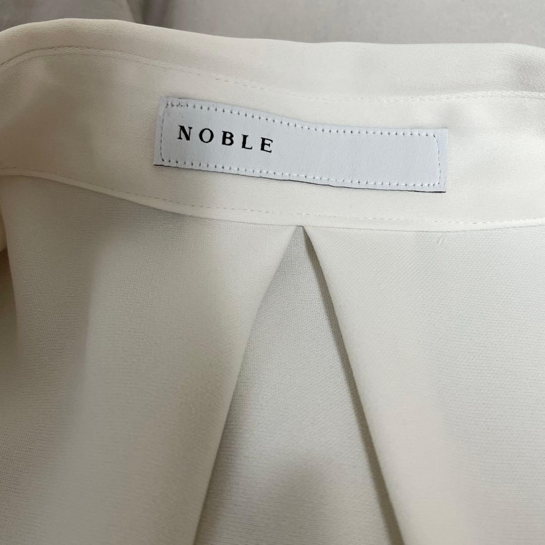 【NOBLE】シーズンカラープレーンシャツ/ホワイト/フリー