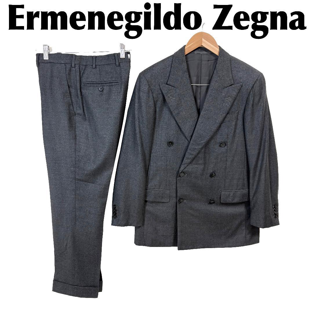 Ermenegildo Zegna HERITAGE ダブルスーツ 44Y 濃灰