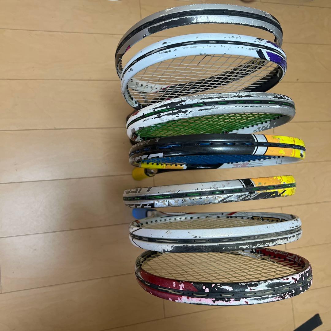 ソフトテニスラケット8本セット