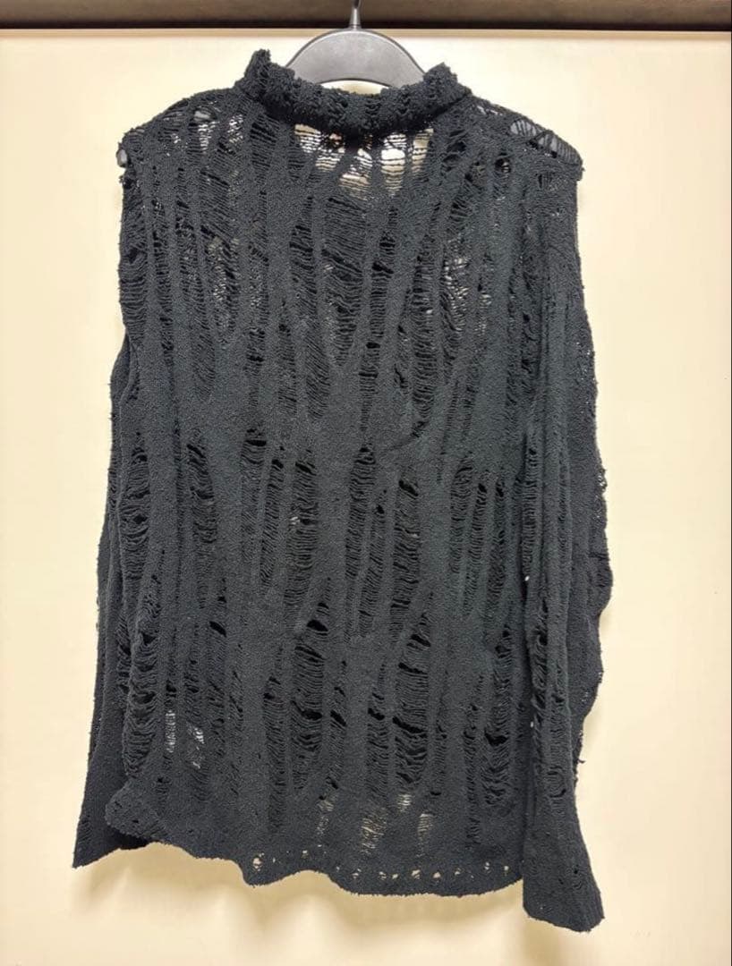 お*ず様 KAMIYA Distressed Knit Cardigan