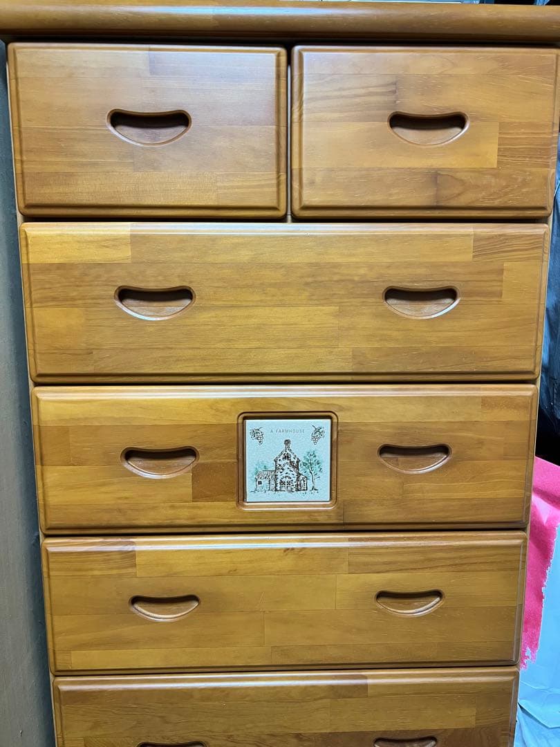 ✳️りんりん✳️カリモク　洋服　タンス❤️木製　7段　引き出し8個 木目調