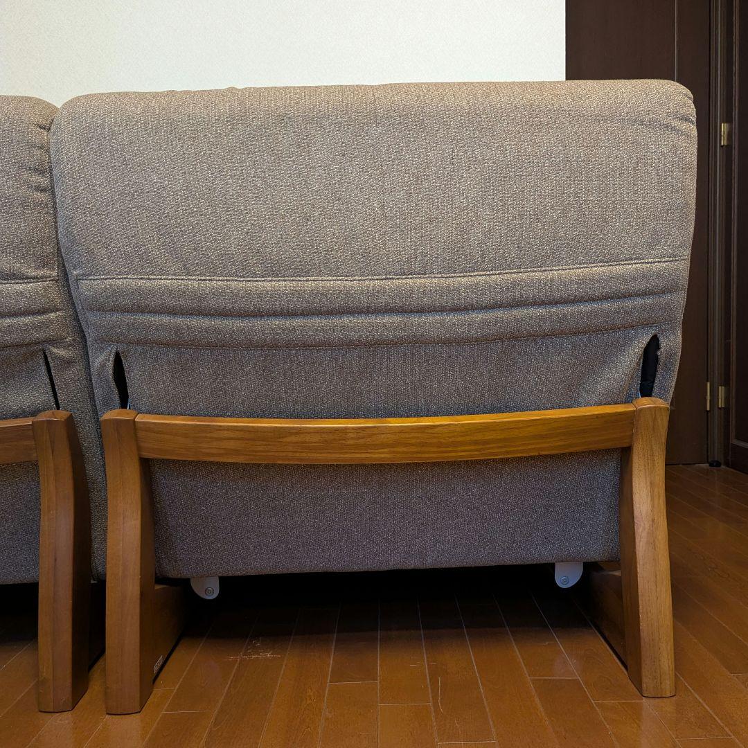 【統次郎】カリモク リクライニングソファ（左肘掛け側） チターノ 中古美品