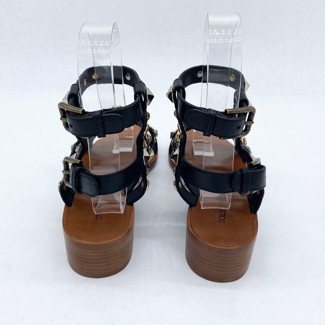 A16595 未使用 ドルチェ&ガッバーナ スタッズグラディエーターサンダル36