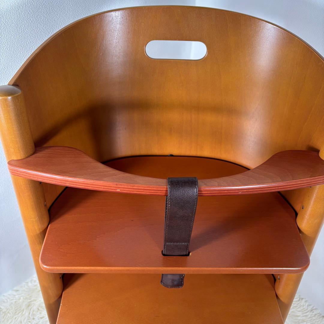 【良品】MOIZI モイジ　モイジチェア1 ガード付　ハイチェア　ベビーチェア