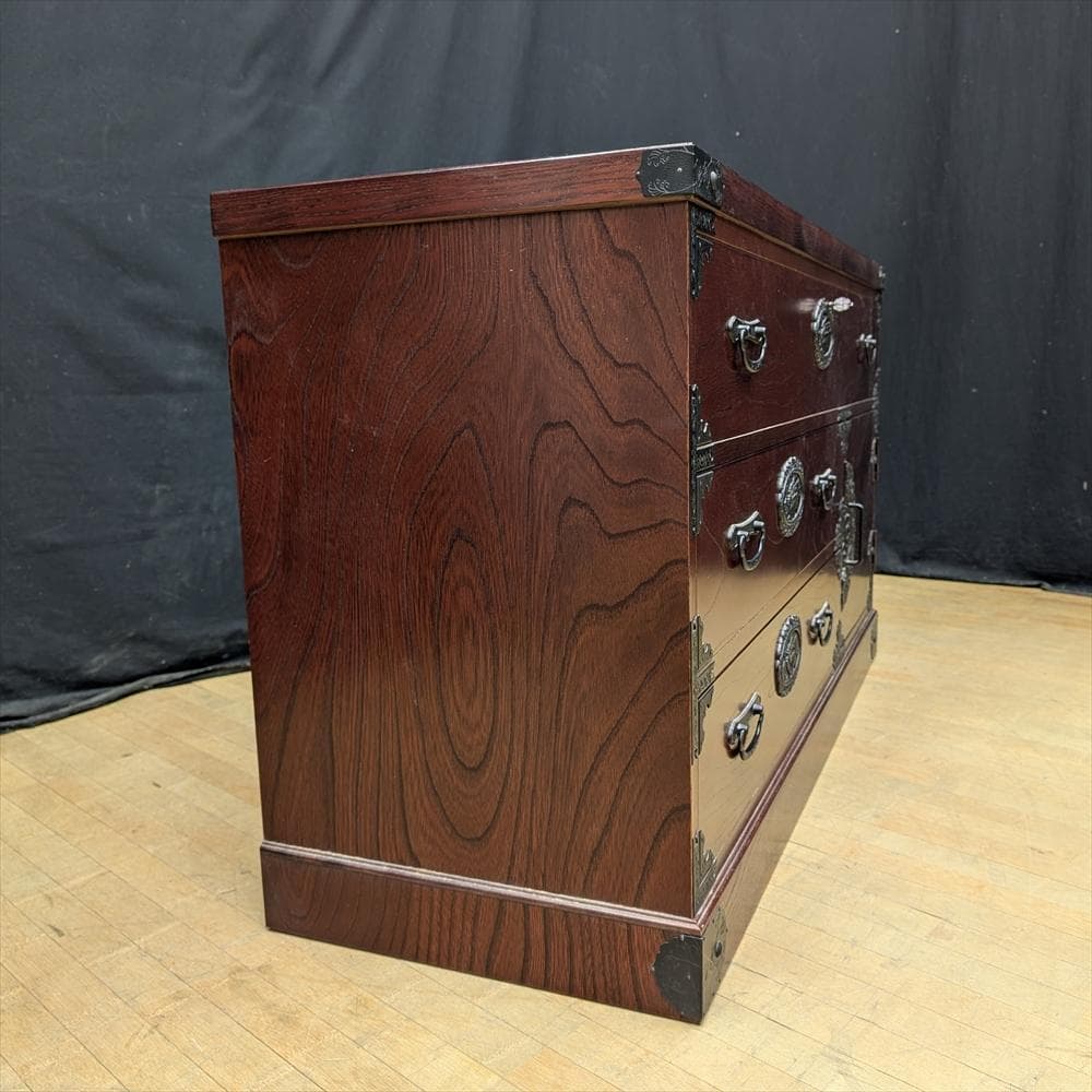 飛鳥工芸家具　欅 ケヤキ　欅箪笥　タンス　チェスト　引き出し　気密　蟻組　民藝