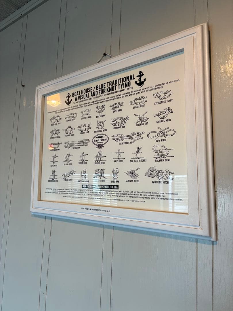 BOAT HOUSE/BLUE TRADITIONAL 額装ポスター　限定品