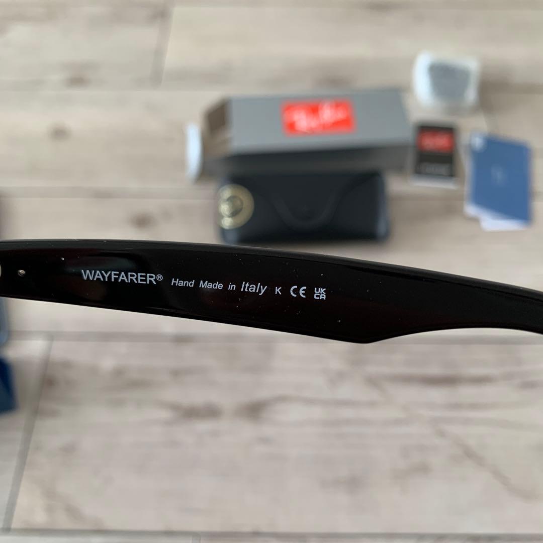 Ray-Ban Wayfarer 伊達メガネ　純正ブラックレンズ付き
