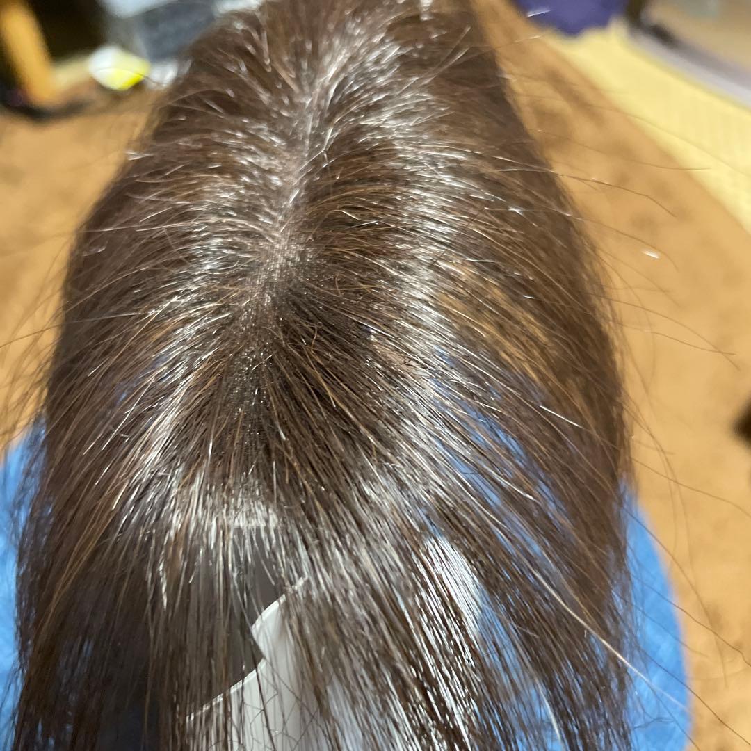 再お値下げです、ブラウン ストレート ウィッグ 中程度の長さ