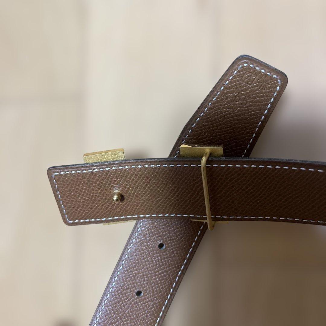 HERMES コンスタンス　リバーシブルベルト ブラック ブラウン