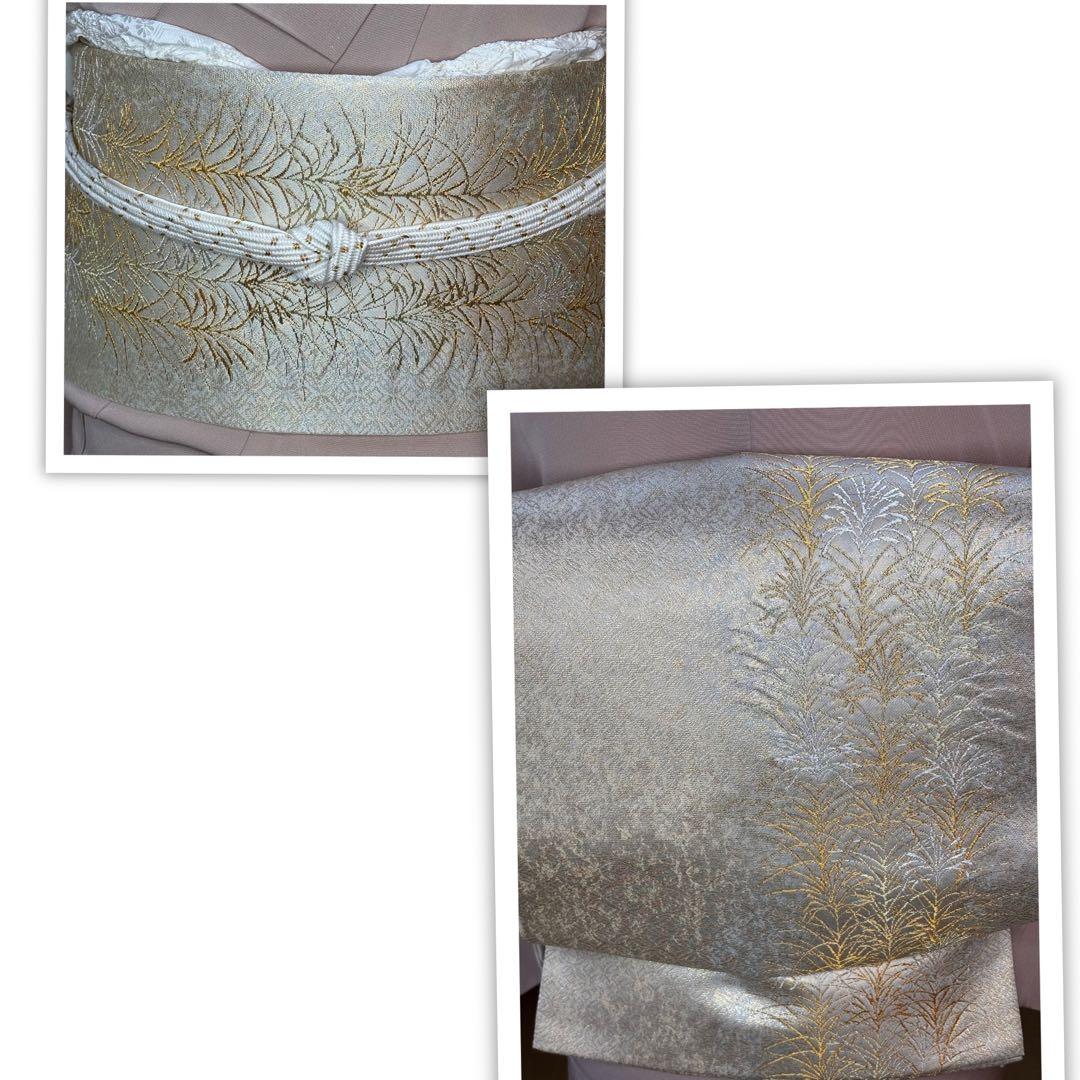 フォーマル4点フルセット 正絹訪問着　袋帯　帯締め帯揚げ