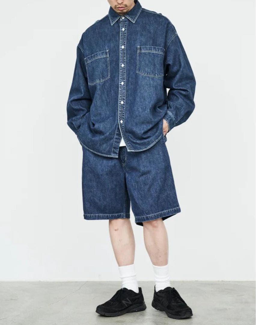 21SS Graphpaper Denim Baggy Shorts サイズF