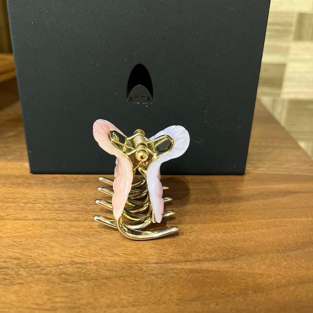 アッカacca ダブルフェイスクリップ Gサイズ　Aサイズ　ピンクパープル