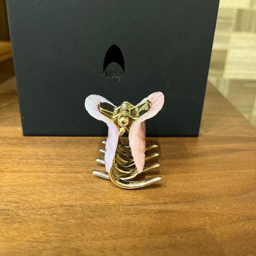 アッカacca ダブルフェイスクリップ Gサイズ　Aサイズ　ピンクパープル