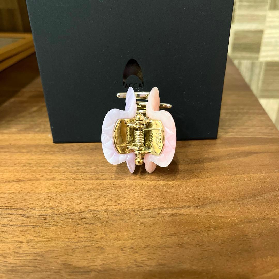 アッカacca ダブルフェイスクリップ Gサイズ　Aサイズ　ピンクパープル