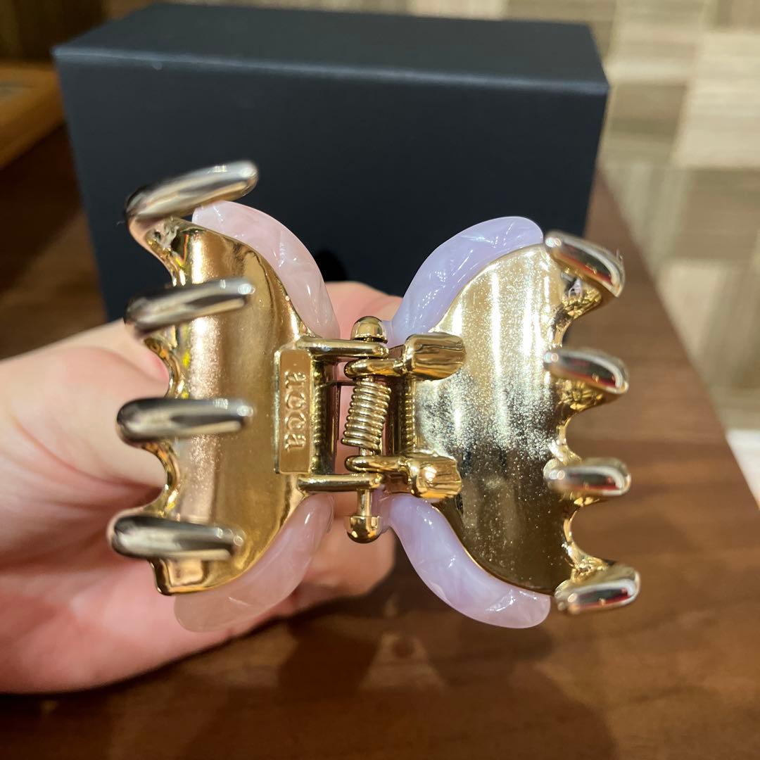 アッカacca ダブルフェイスクリップ Gサイズ　Aサイズ　ピンクパープル