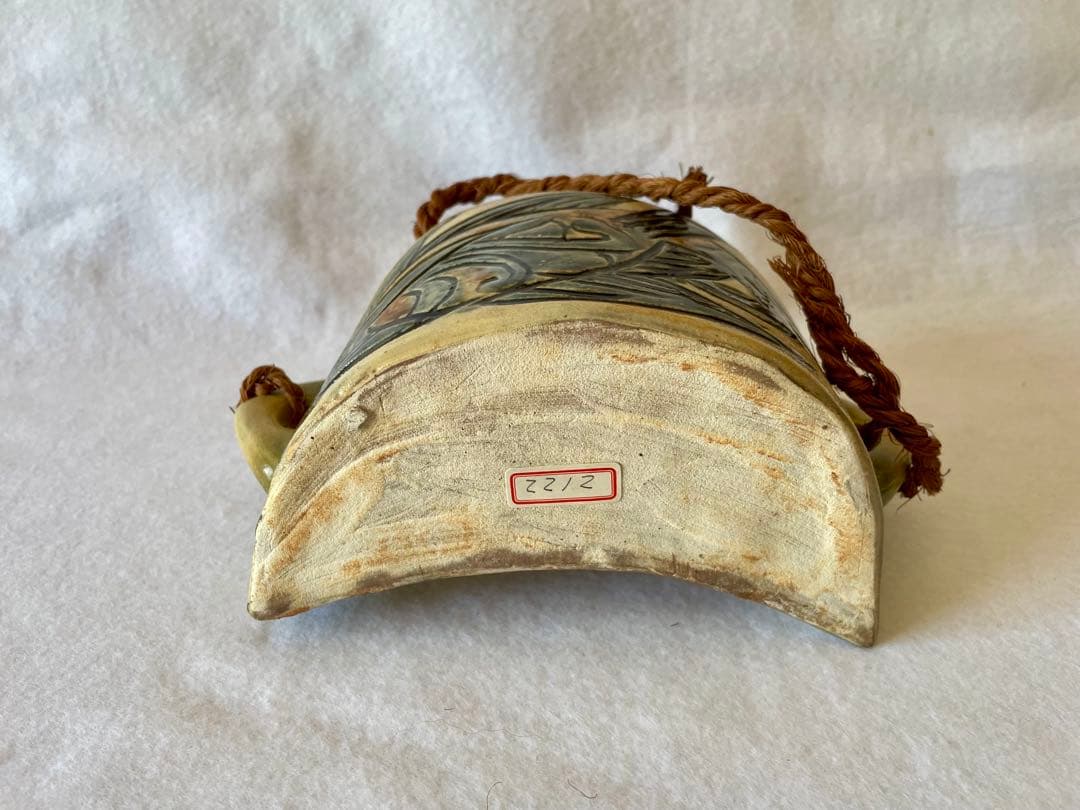 人間国宝　金城次郎　抱瓶（共箱）