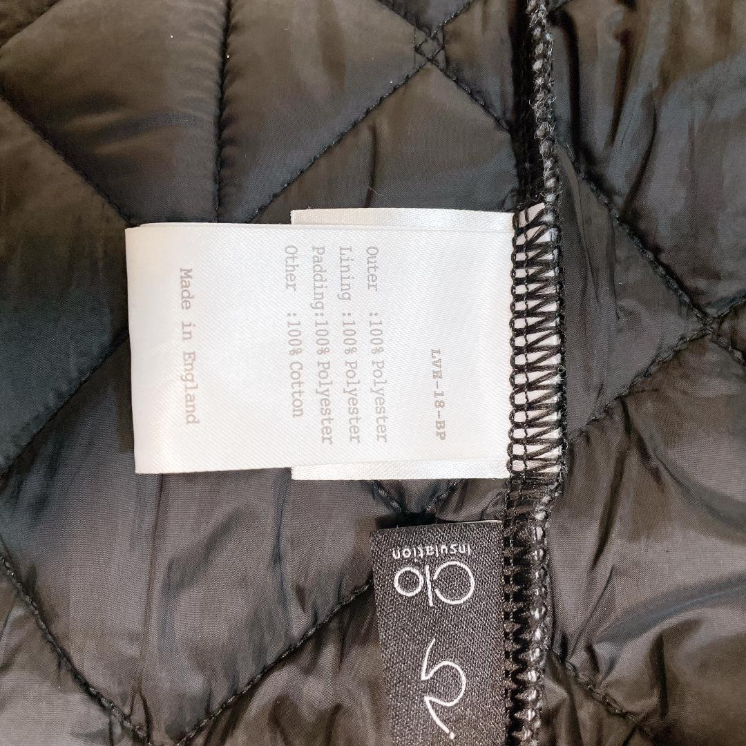 【美品】 ラベンハム キルティングベスト S 黒 36 イギリス製 希少モデル