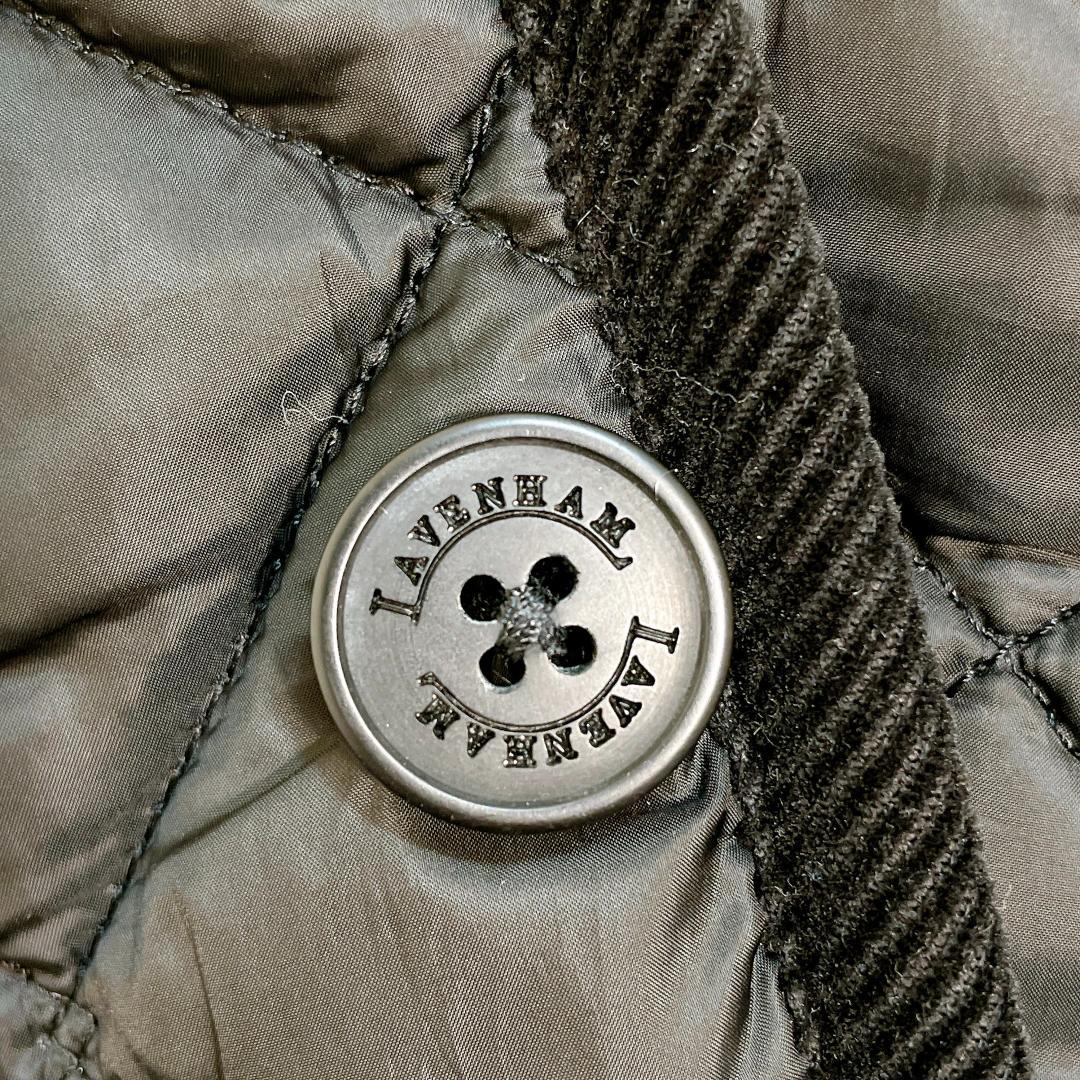 【美品】 ラベンハム キルティングベスト S 黒 36 イギリス製 希少モデル