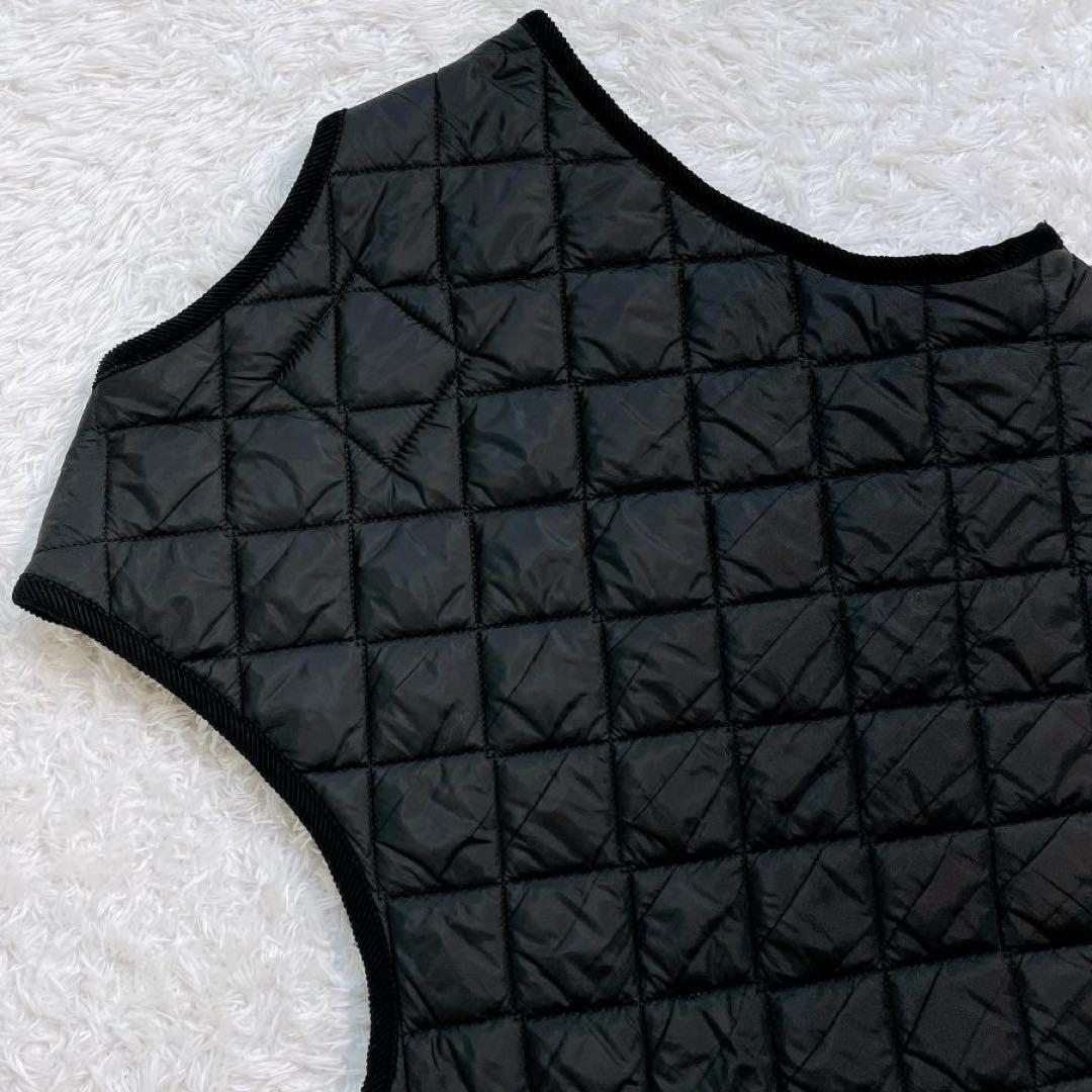 【美品】 ラベンハム キルティングベスト S 黒 36 イギリス製 希少モデル