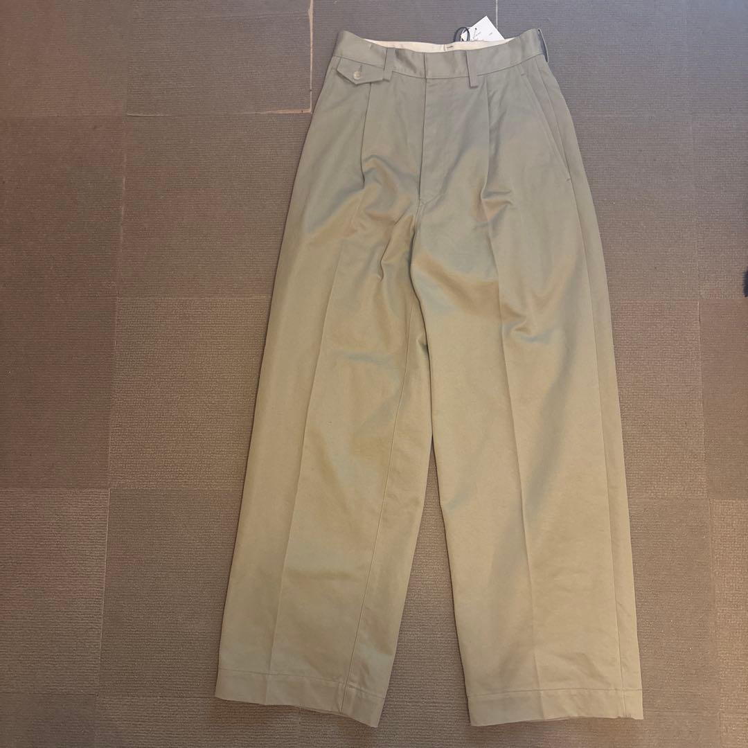 AURALEE オーラリー カーキ チノパン　サイズ0 タグ付き 新品