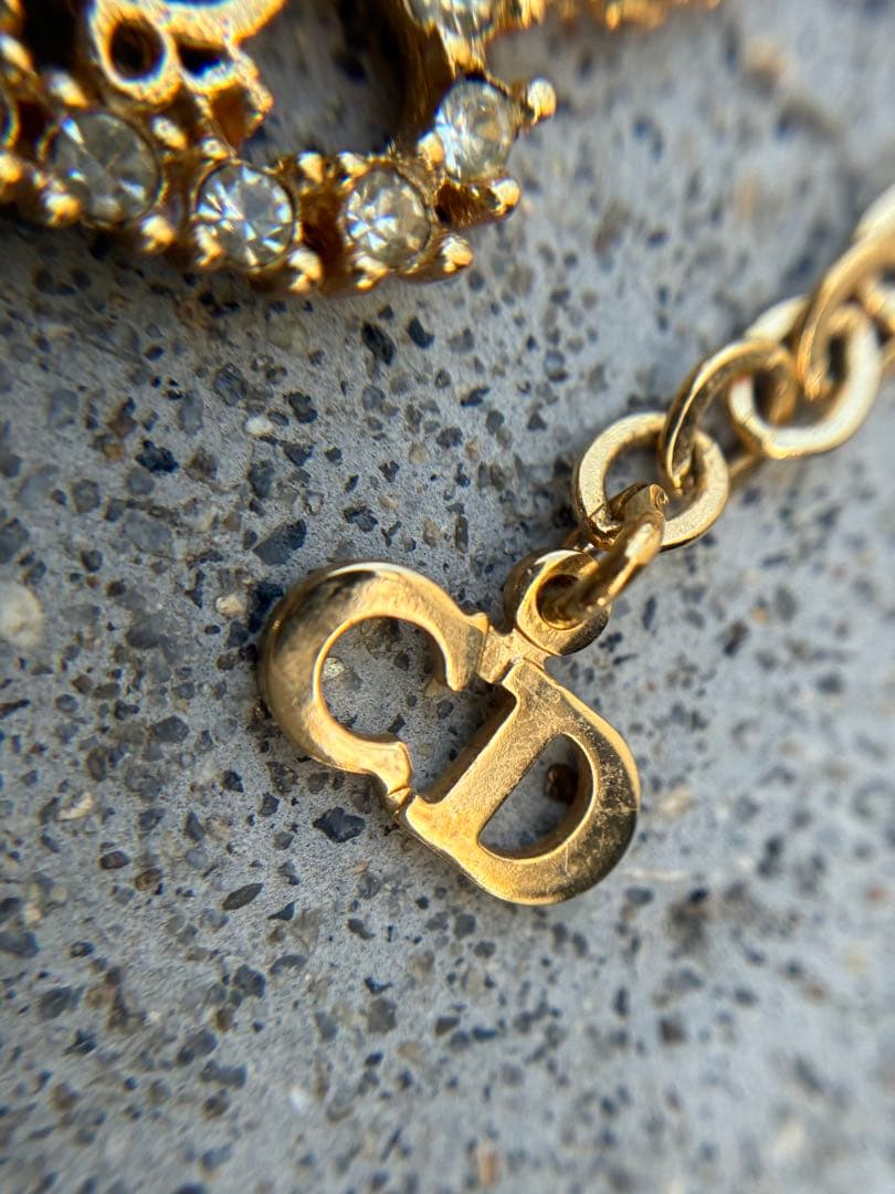 n*♡様 クリスチャンディオール ネックレス ハート ラインストーン　ビジュー