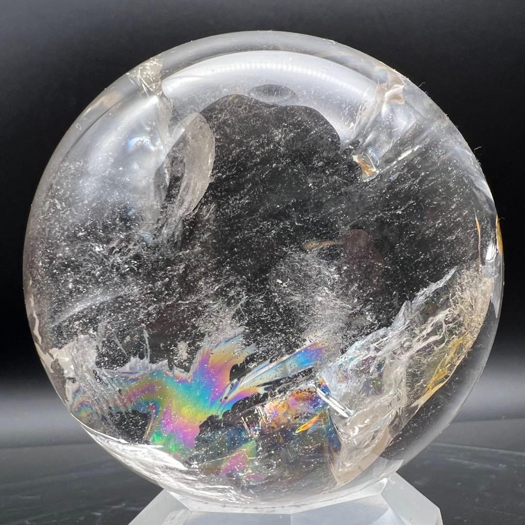 ✮超目玉✮☆極品極上 美宝珠 水晶玉☆レインボー レムリアンシード 丸玉 天然石