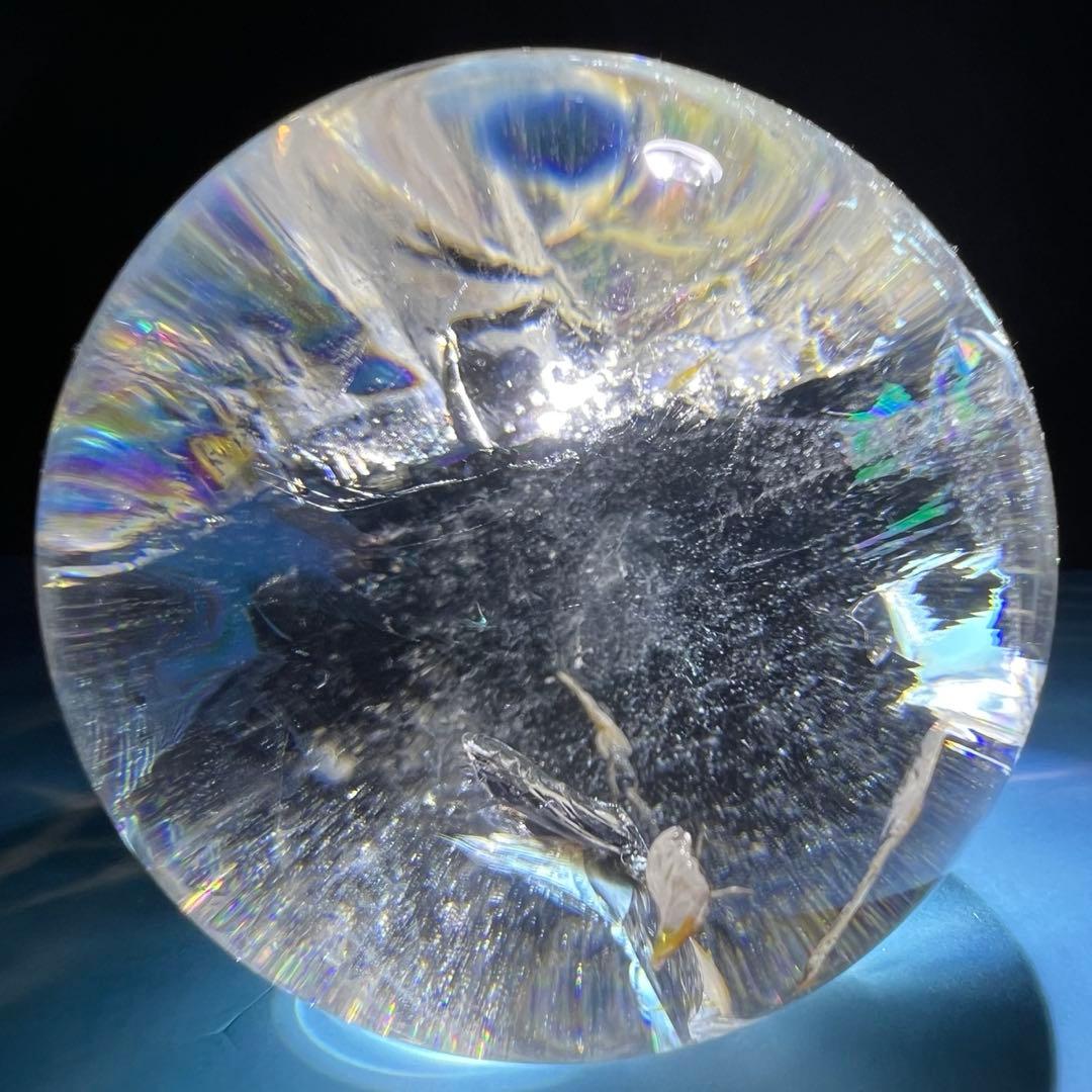 ✮超目玉✮☆極品極上 美宝珠 水晶玉☆レインボー レムリアンシード 丸玉 天然石