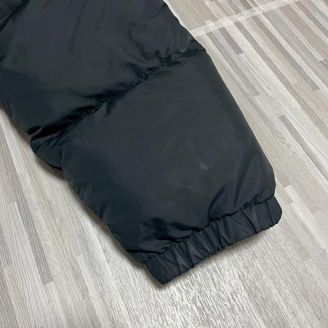 ファーストダウン ダウンジャケット リバーシブル ブラック×ダークグレー LL