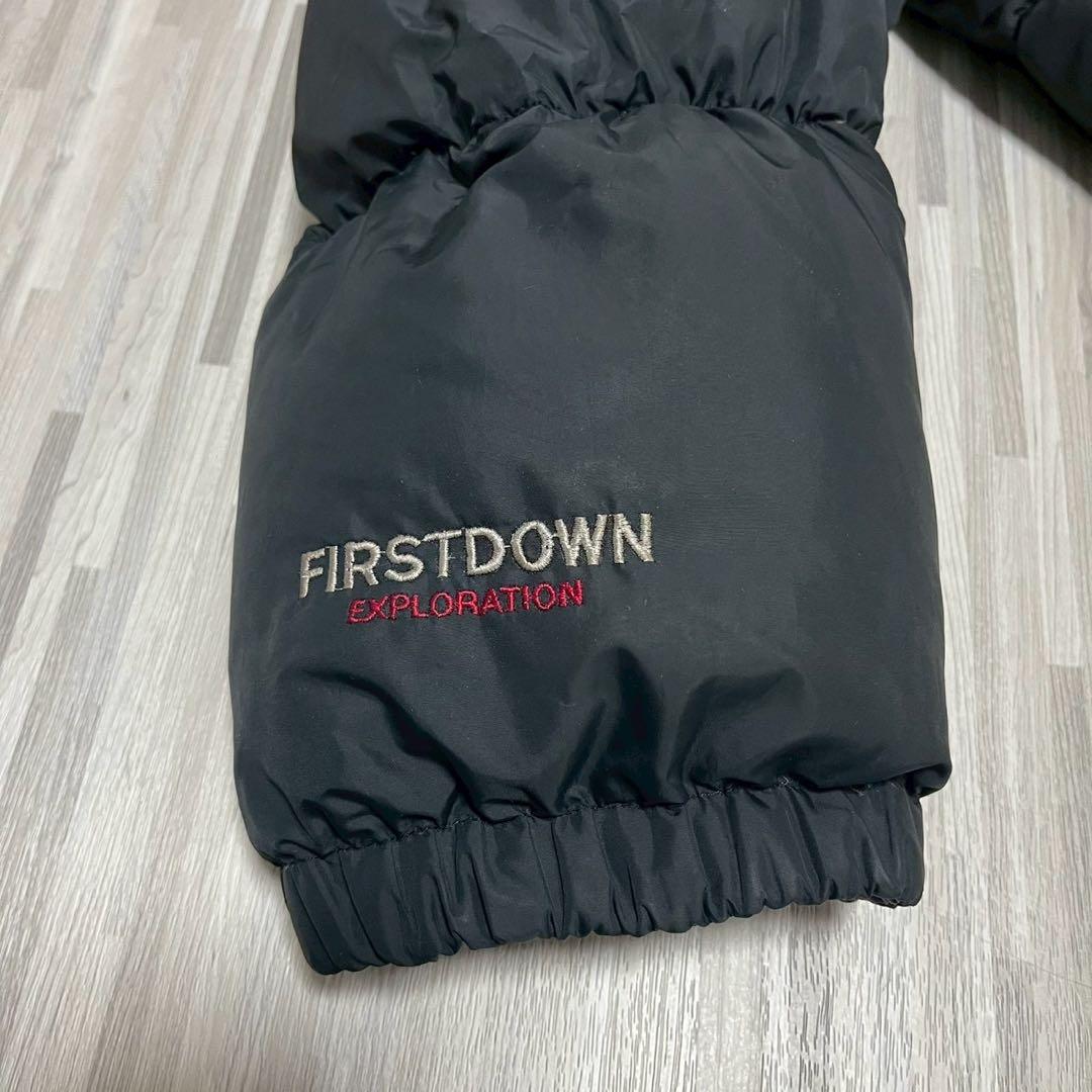 ファーストダウン ダウンジャケット リバーシブル ブラック×ダークグレー LL