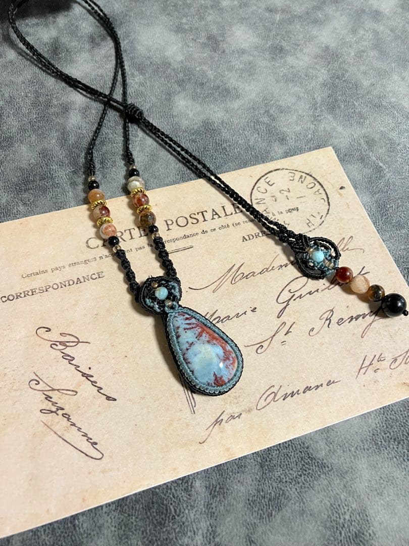 きりん☆マクラメネックレス