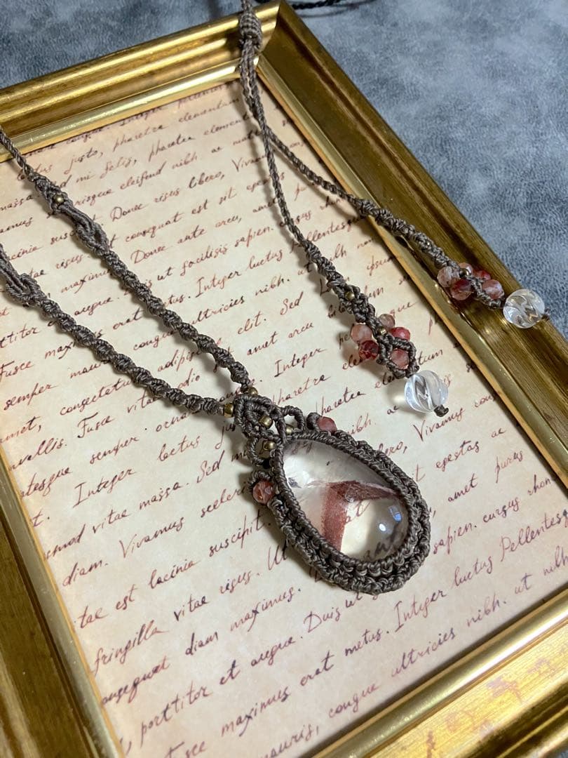 きりん☆マクラメネックレス