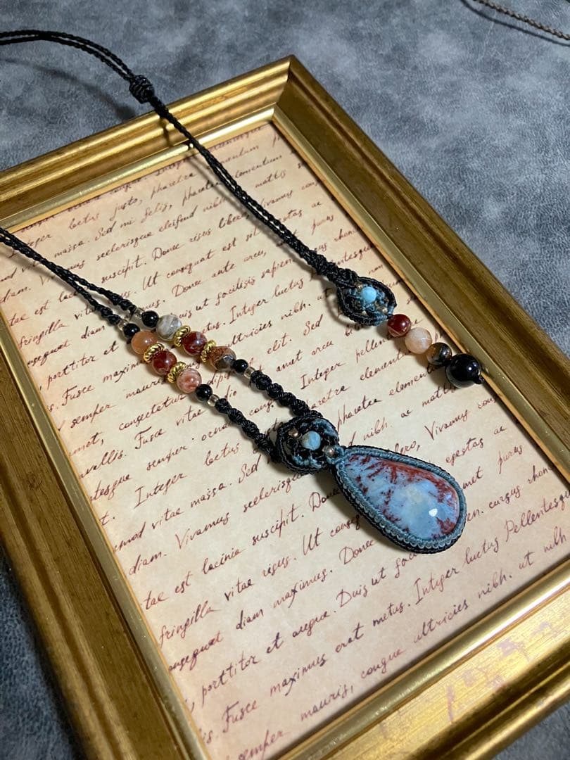 きりん☆マクラメネックレス