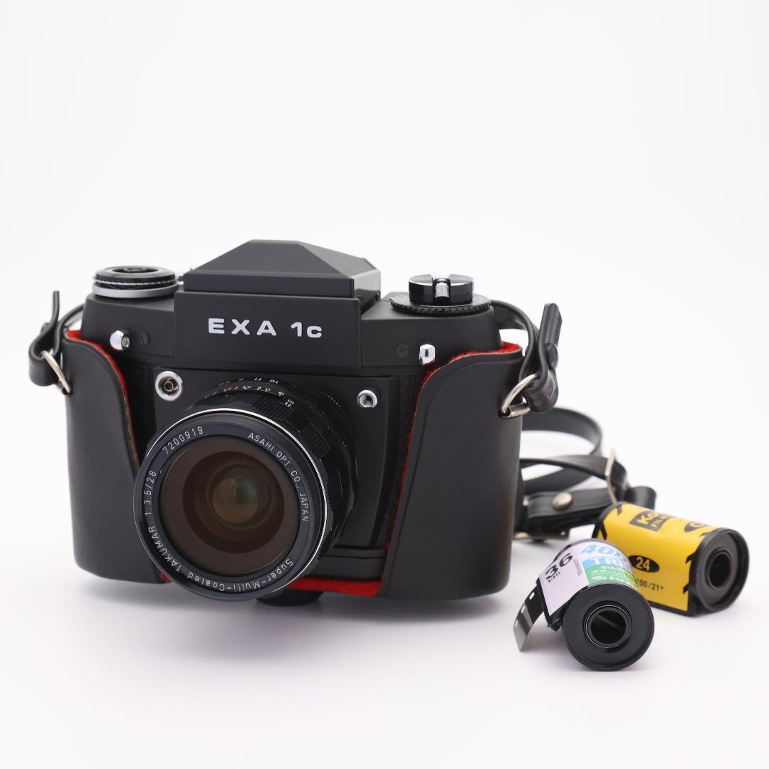 ihagee EXA 1c M42 TAKUMAR 28mm F3.5 ケース付