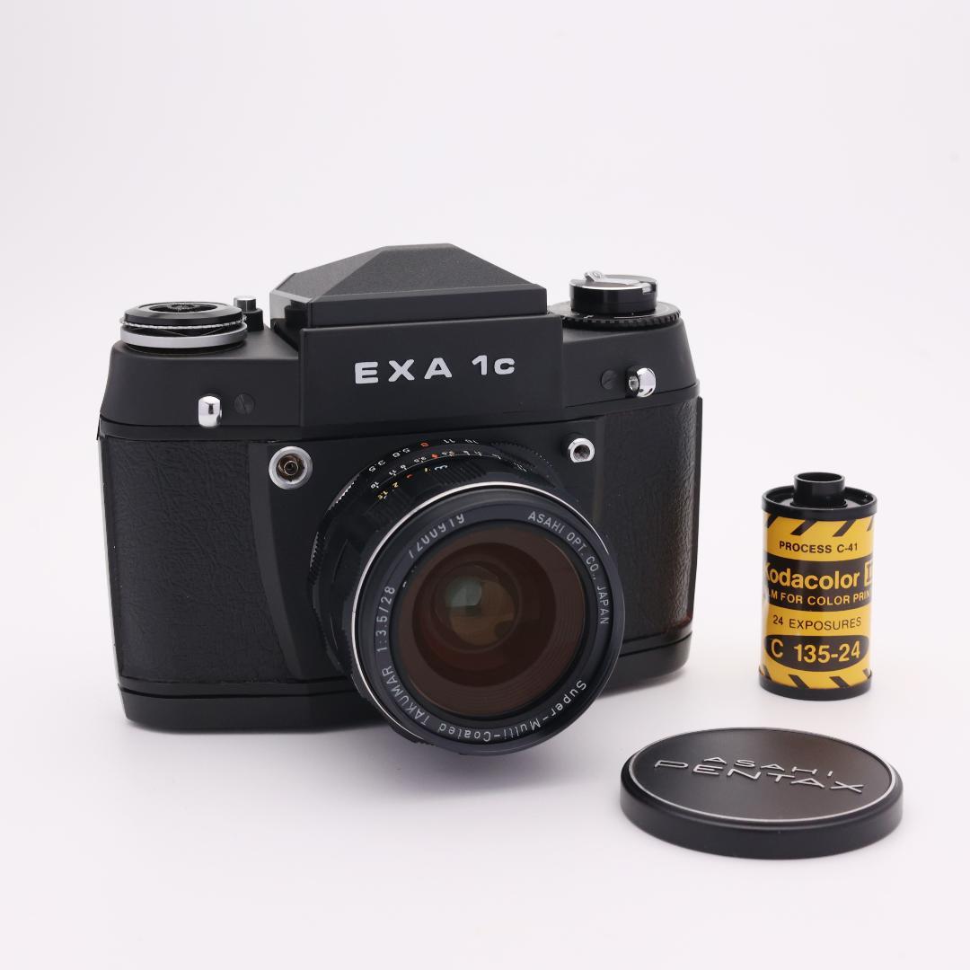 ihagee EXA 1c M42 TAKUMAR 28mm F3.5 ケース付