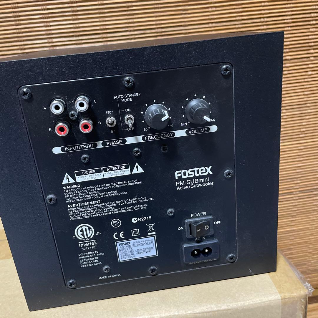 Fostex PM-SUBmini2 サブウーファー　中古美品　完品