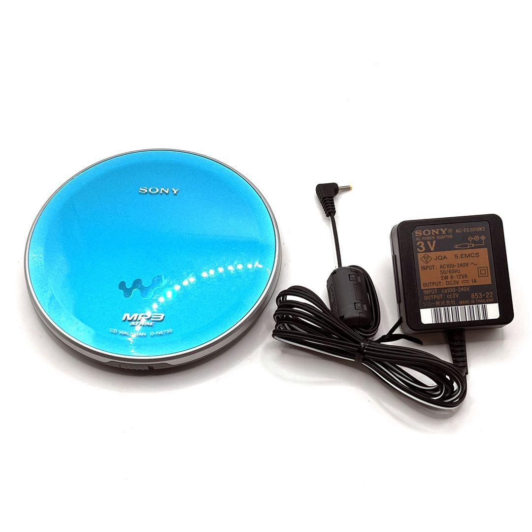 【超美品・動作品】 SONY D-NE730 ポータブルCDプレーヤー ブルー