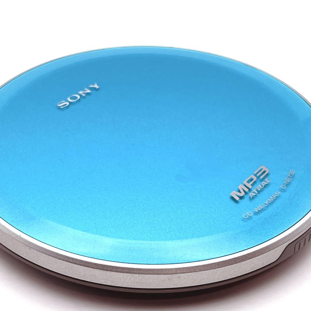 【超美品・動作品】 SONY D-NE730 ポータブルCDプレーヤー ブルー