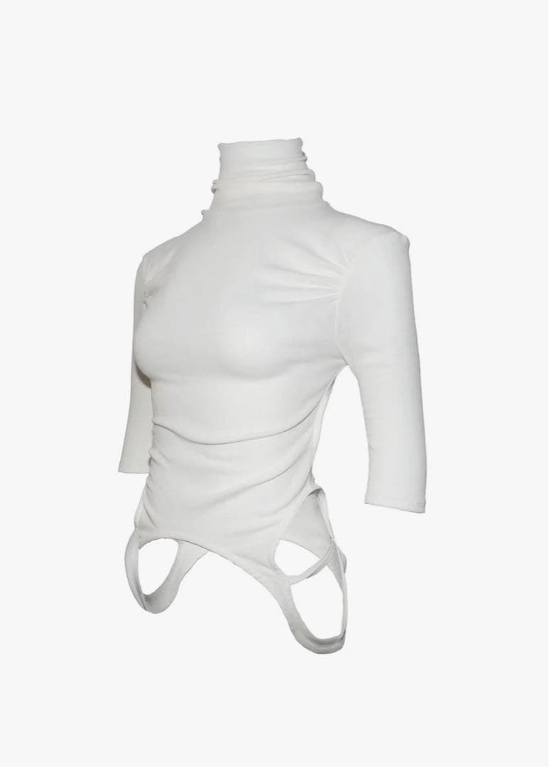 theredthread S loop drape tops ホワイト