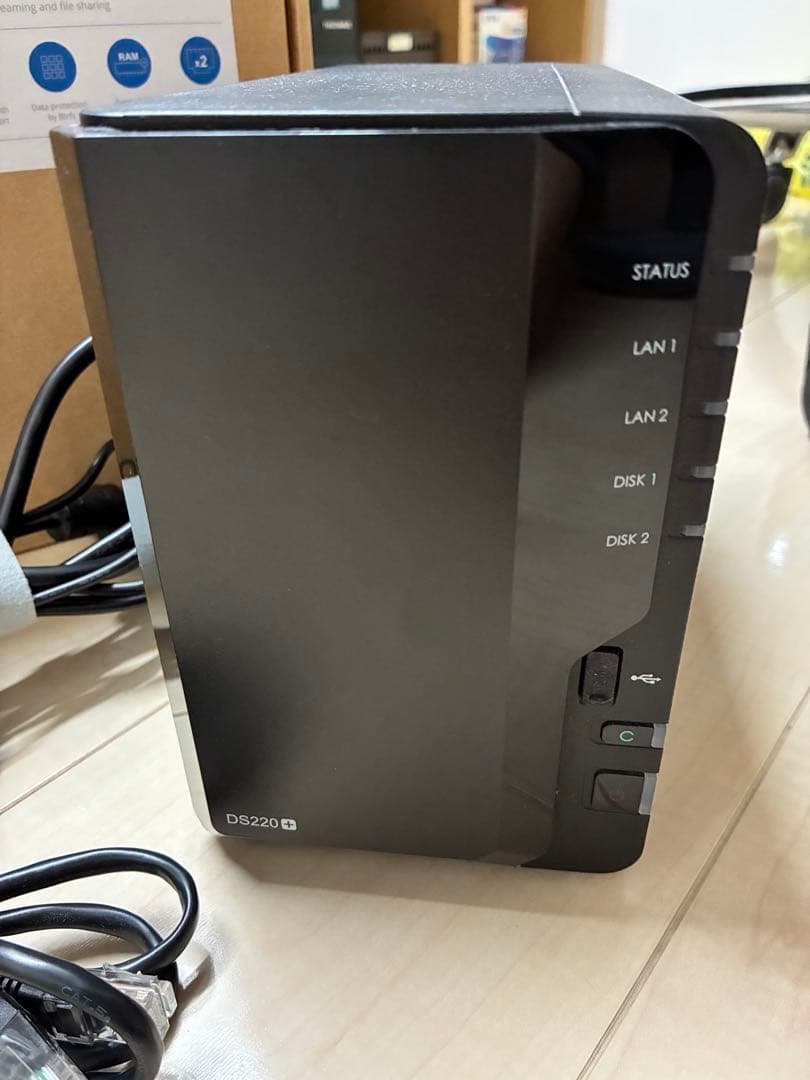【完動品】 Synology NAS DS220+ RAM10GB HDDなし