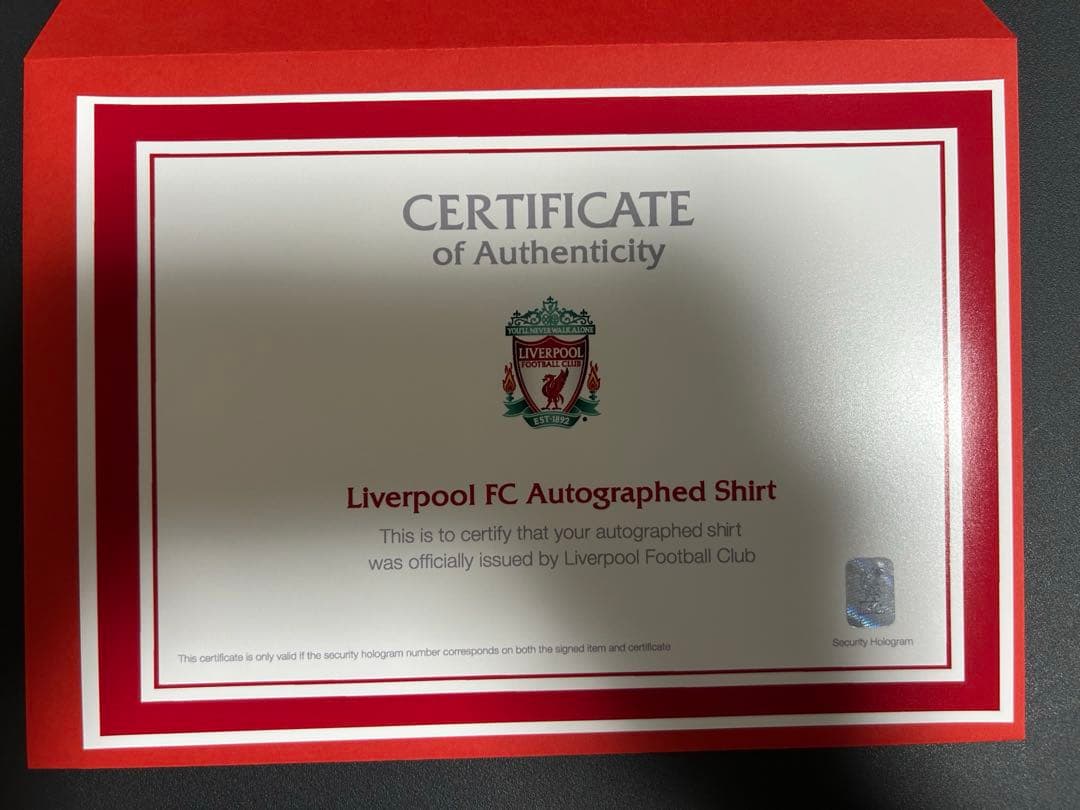 【美品】2020-21 リバプール 南野拓実 サイン入り ユニフォーム 証明書付