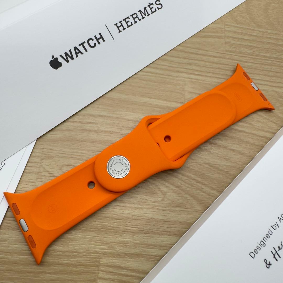 2049 Apple Watch エルメス　オレンジ　スポーツバンド　シリコン
