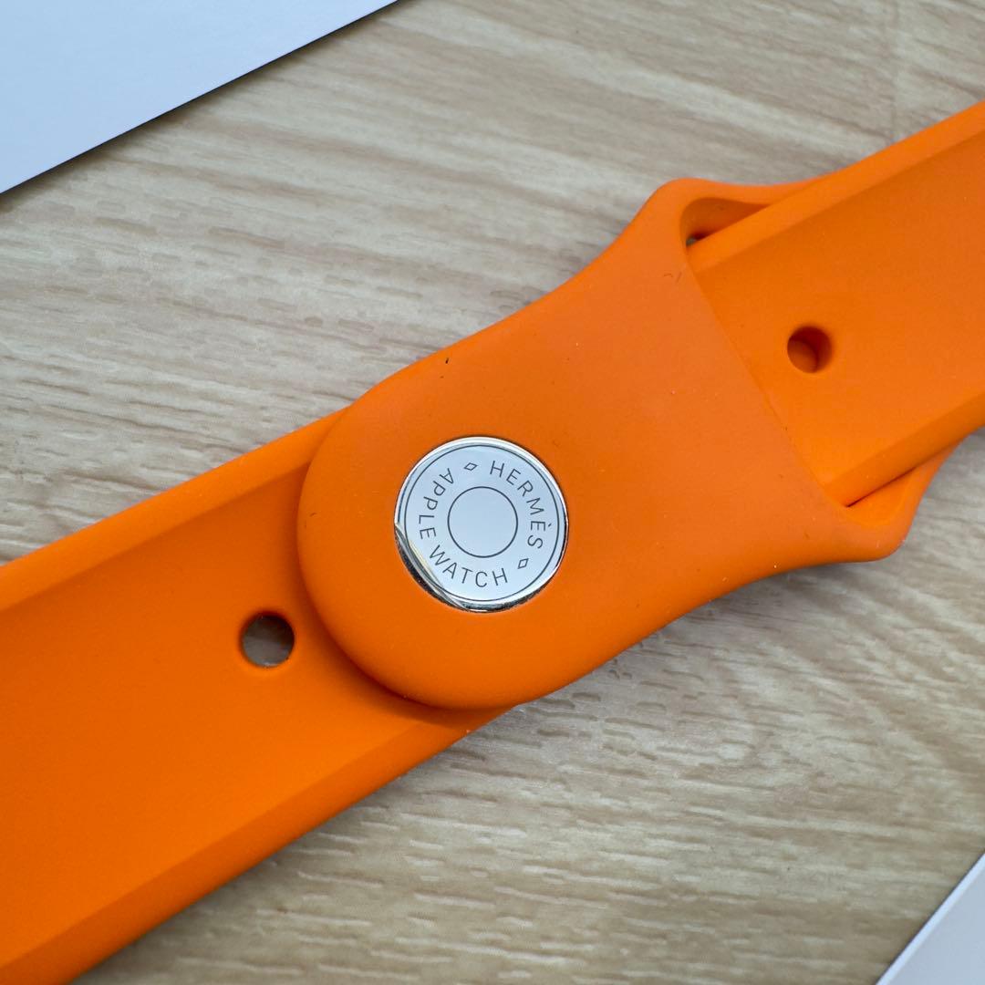 2049 Apple Watch エルメス　オレンジ　スポーツバンド　シリコン