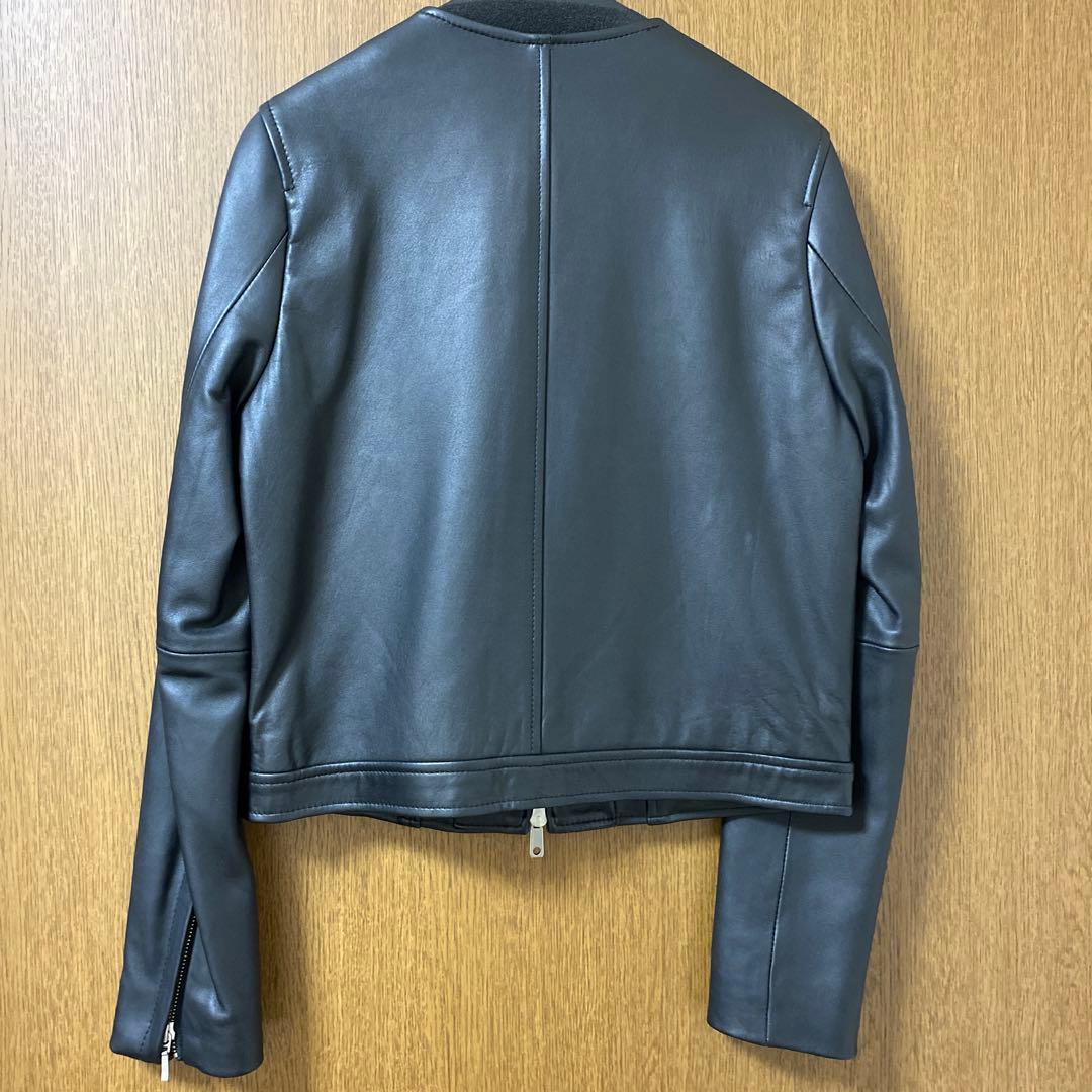 【新品未使用】UNITED TOKYO ノーカラー ライダース シープスキン