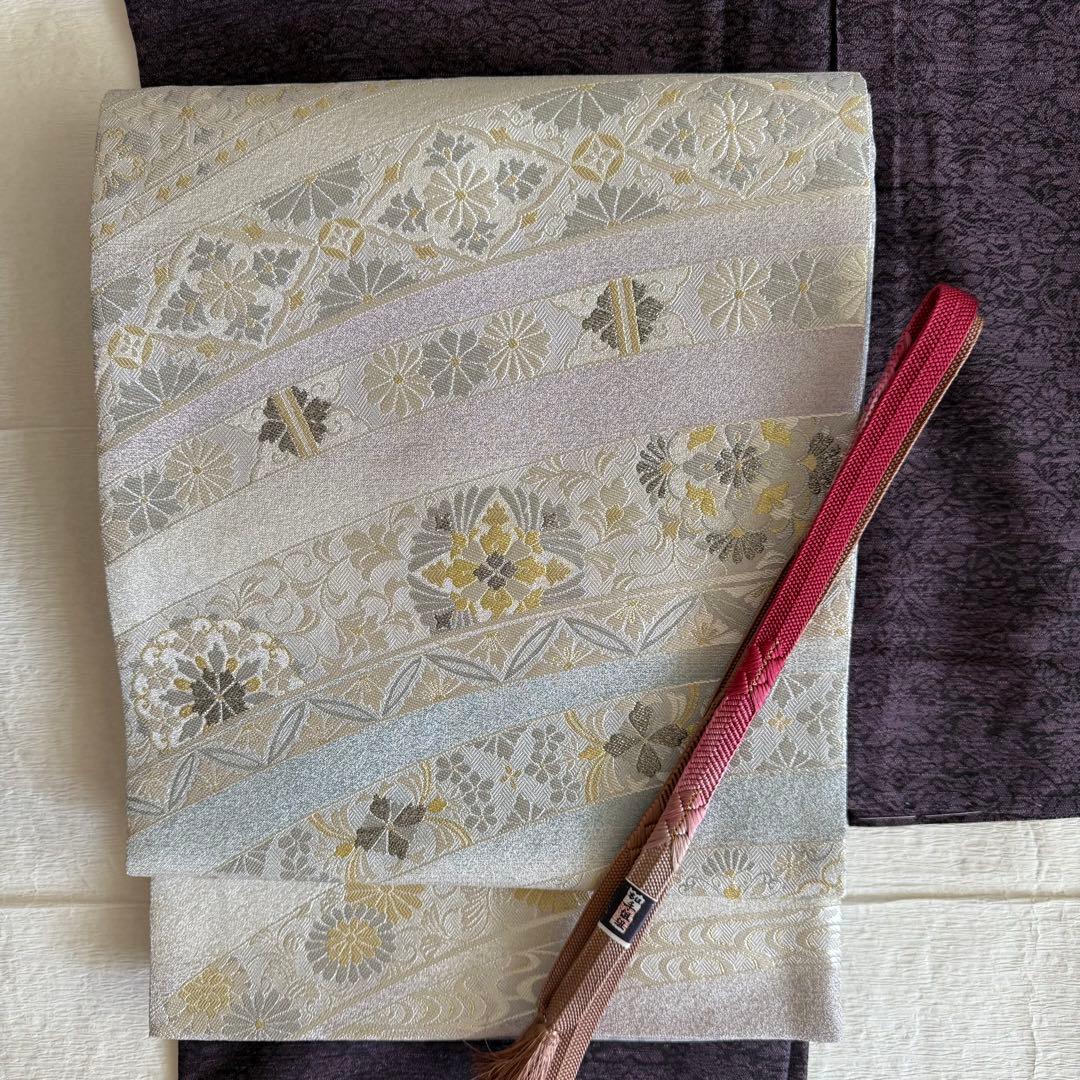 eoka様　西陣まいづる　フォーマル袋帯　銀彩宝飾文
