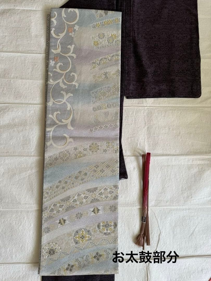 eoka様　西陣まいづる　フォーマル袋帯　銀彩宝飾文