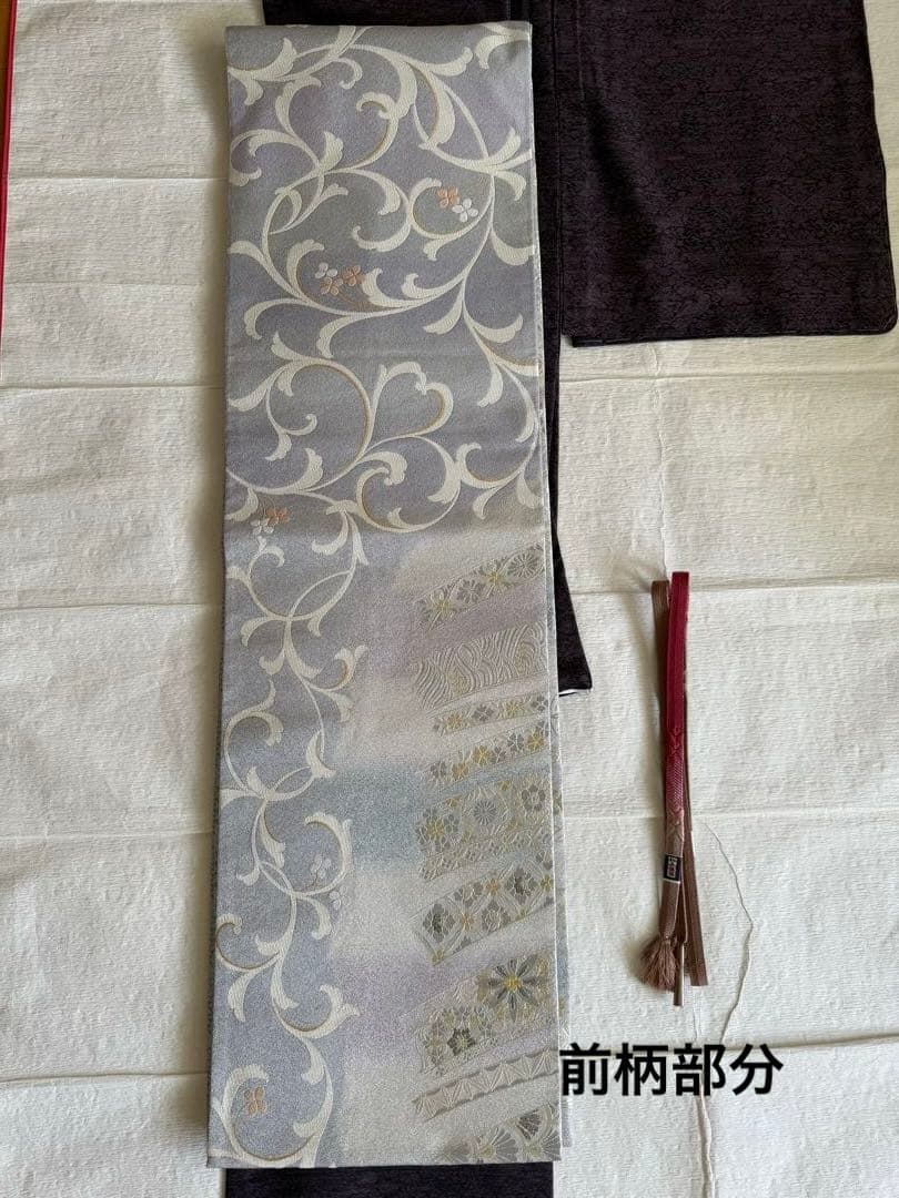 eoka様　西陣まいづる　フォーマル袋帯　銀彩宝飾文